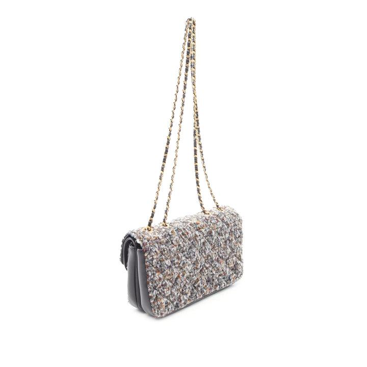 Chanel Small Quilted Tweed CC Chic Double rabat Gris – GABY PARIS Authentique