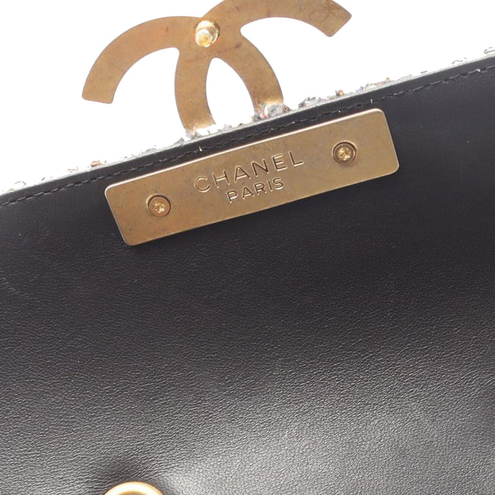 Chanel Small Quilted Tweed CC Chic Double rabat Gris – GABY PARIS Authentique