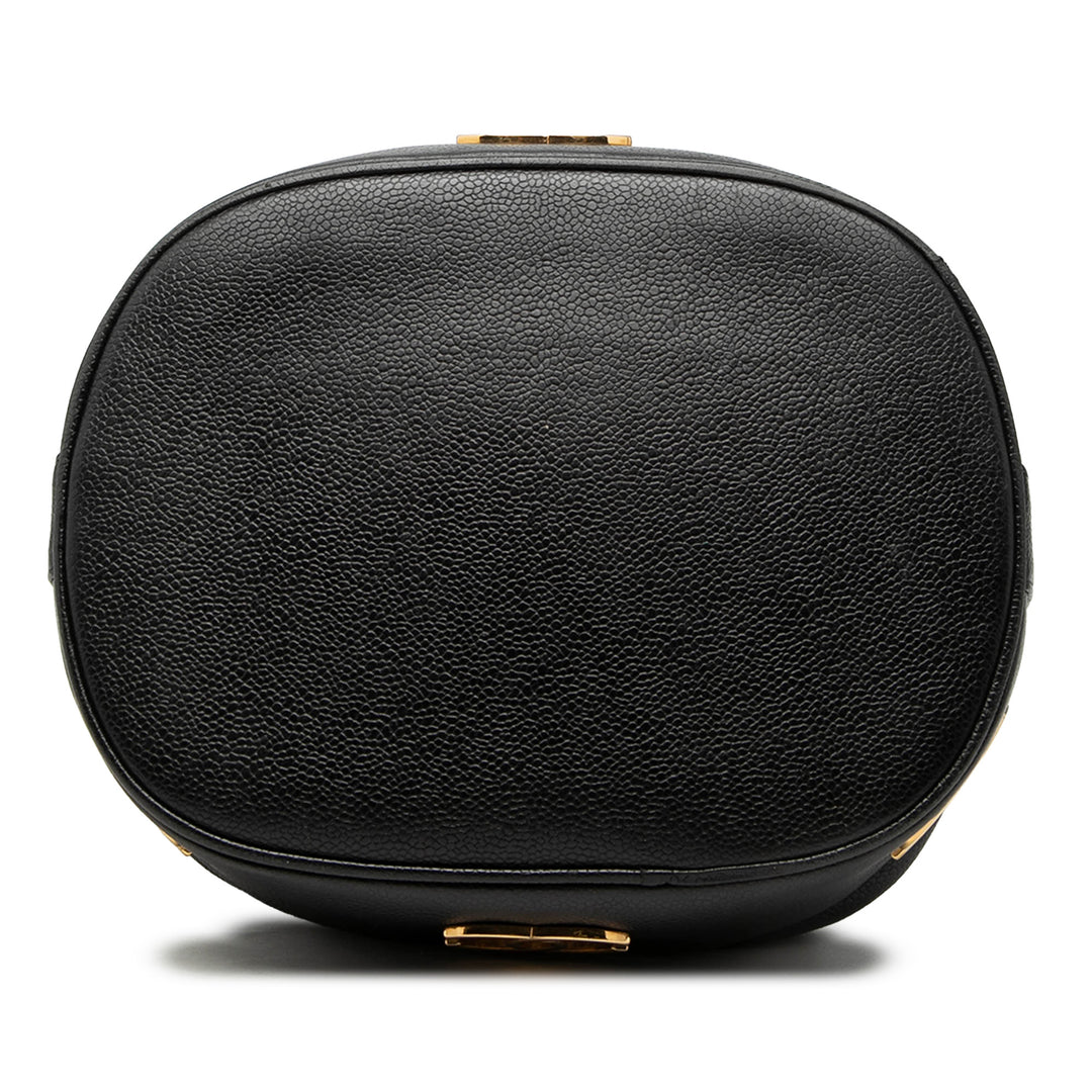 Chanel Caviar Triple CC Drawstring Bucket Sac