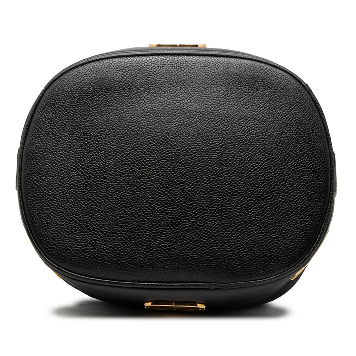 Chanel Caviar Triple CC Drawstring Bucket Sac