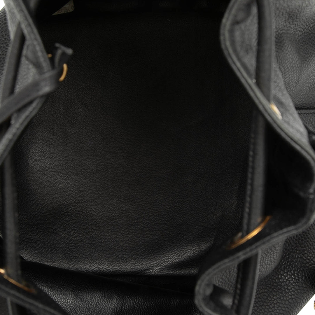 Chanel Caviar Triple CC Drawstring Bucket Sac
