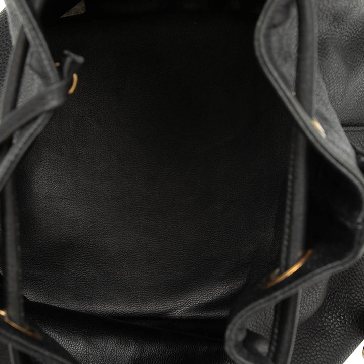 Chanel Caviar Triple CC Drawstring Bucket Sac