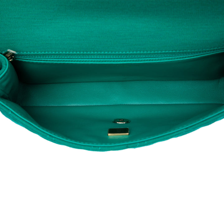 CC Matelassé Jersey Roll Pochette Vert