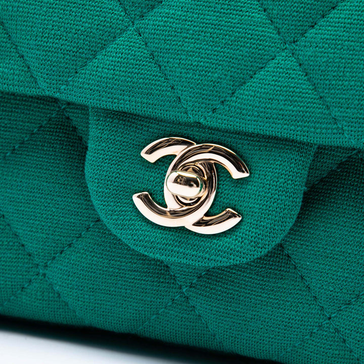 CC Matelassé Jersey Roll Pochette Vert