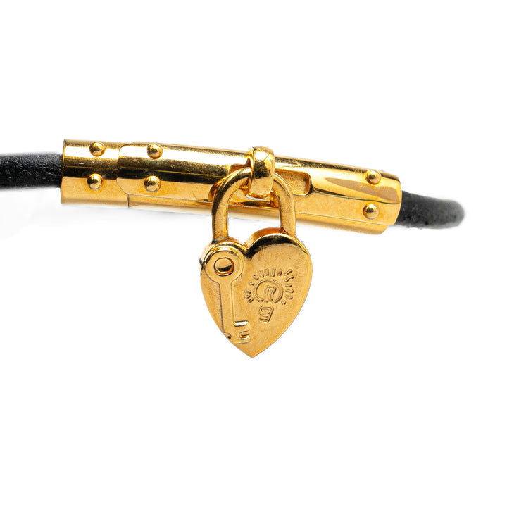 Gold Plated Cadena Heart Charm Bracelet Gold - Gaby Paris