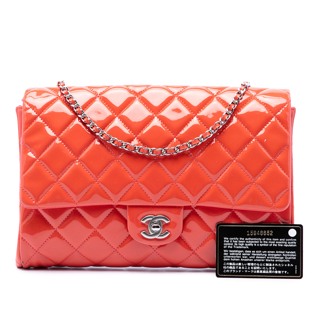Chanel CC Matelassé à rabat Pochette avec chaîne Rose – vue 7 – GABY PARIS
