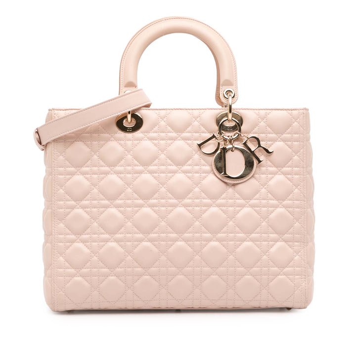Dior Large Cuir d’agneau Cannage Lady Dior