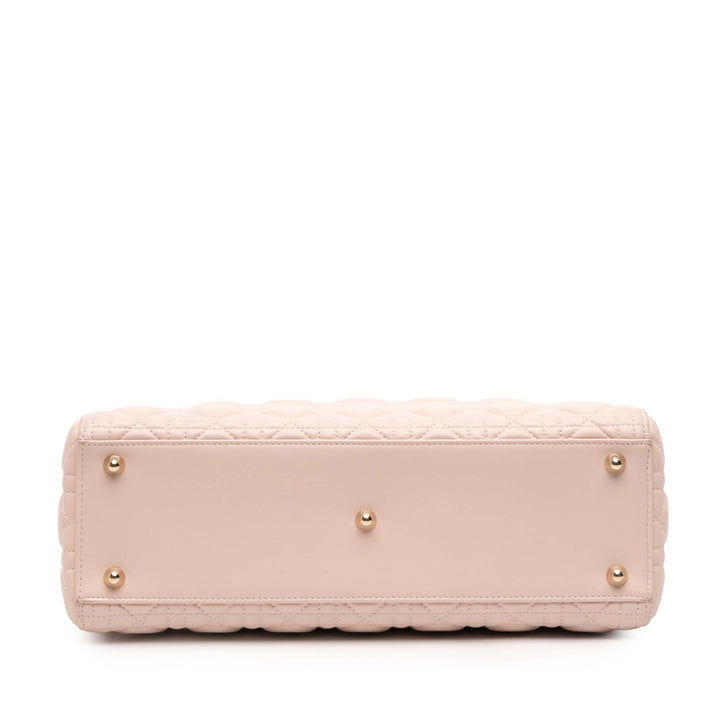 Dior Large Cuir d’agneau Cannage Lady Dior