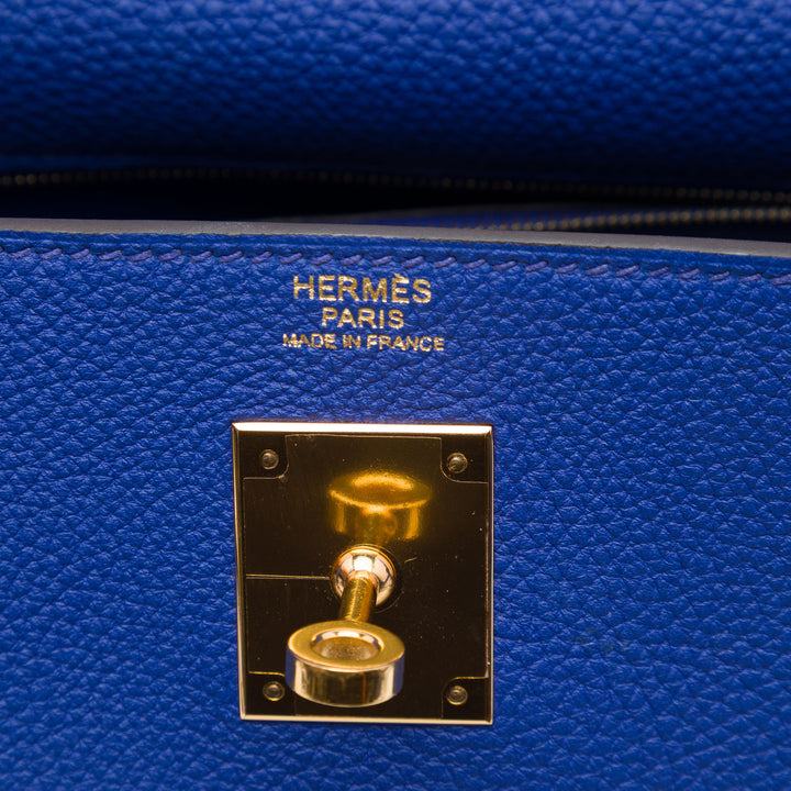 Hermès Kelly II Retourne 32 Togo Bleu – vue 5 – GABY PARIS