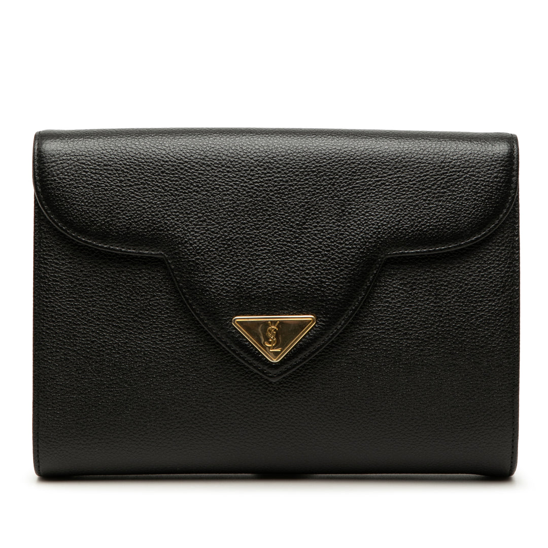 Saint Laurent Cuir de veau grainé Pochette