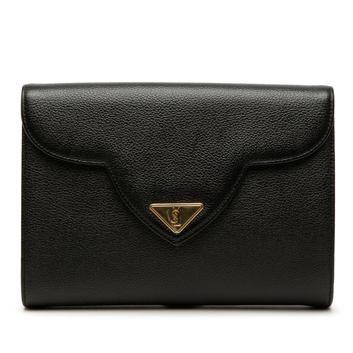 Saint Laurent Cuir de veau grainé Pochette