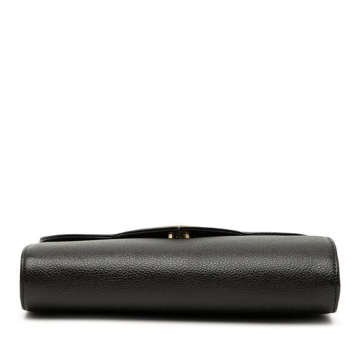 Saint Laurent Cuir de veau grainé Pochette