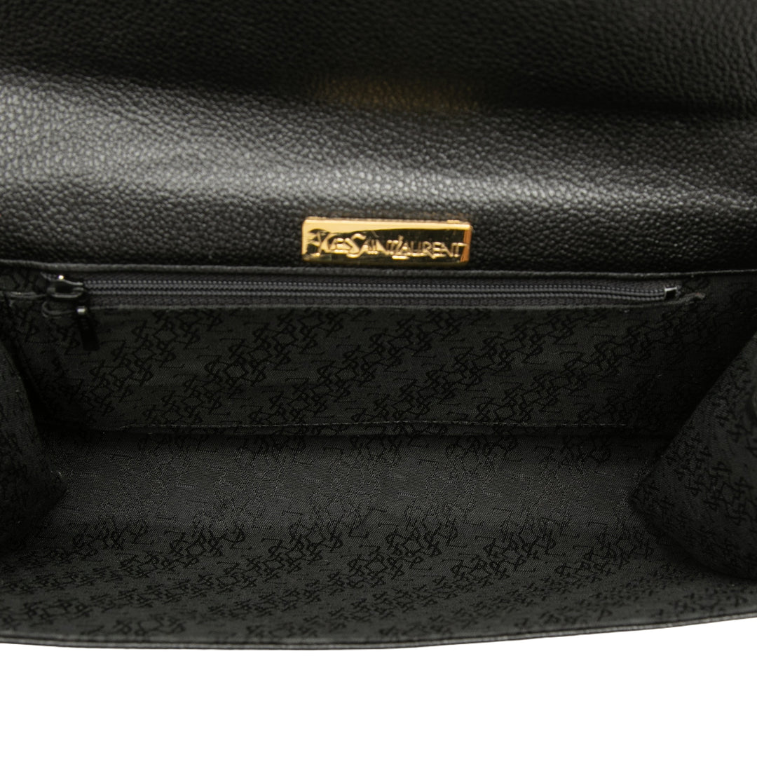 Saint Laurent Cuir de veau grainé Pochette