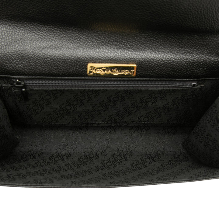 Saint Laurent Cuir de veau grainé Pochette
