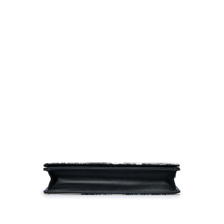 Dior De Jouy Carnivora Wallet on Chain Cuir de veau Blanc – vue 3 – GABY PARIS