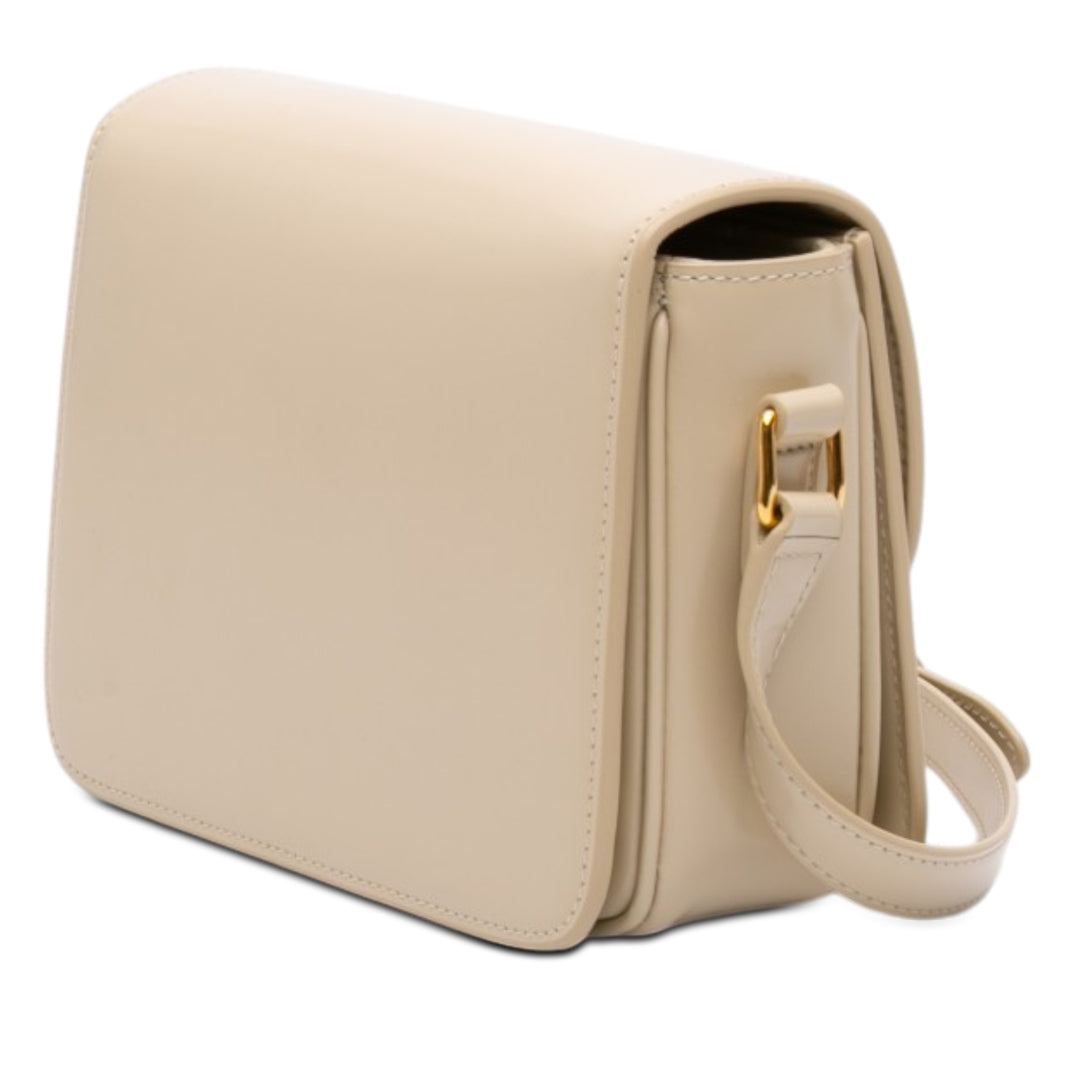 Celine Teen brillant Cuir de veau Triomphe Sac porté croisé