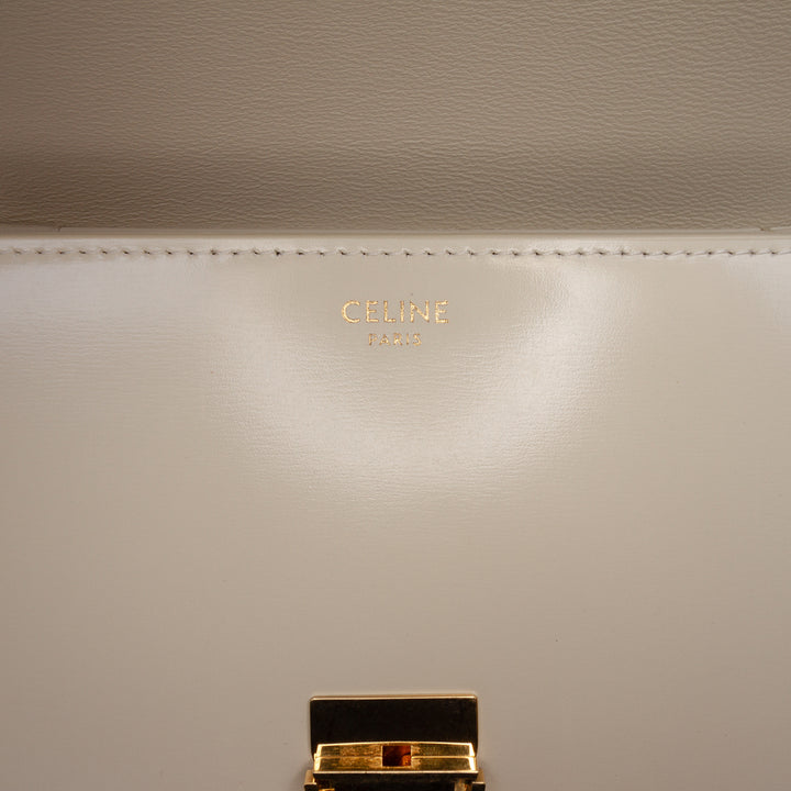 Celine Teen brillant Cuir de veau Triomphe Sac porté croisé