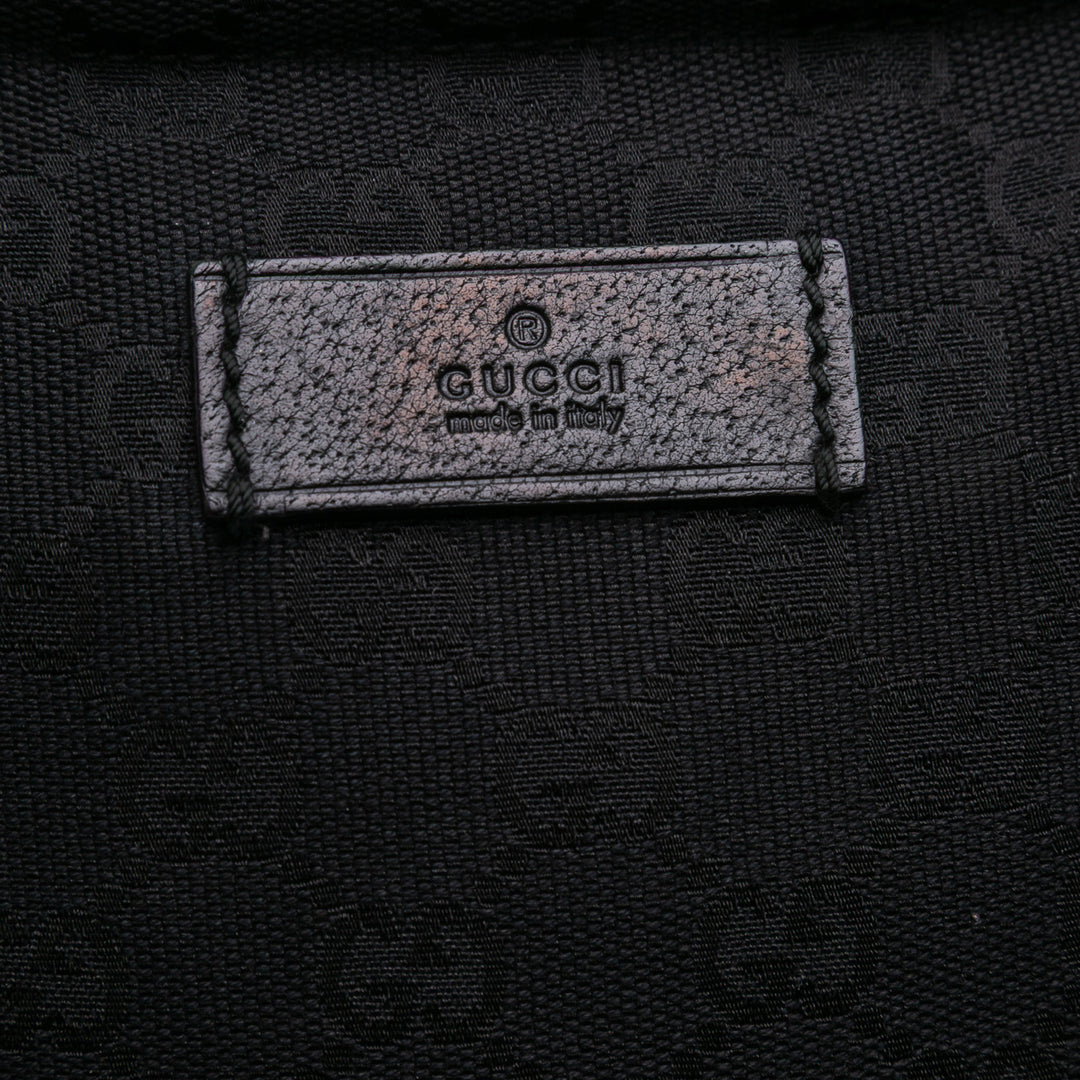 GG Canvas Web Tote Black - Gaby Paris