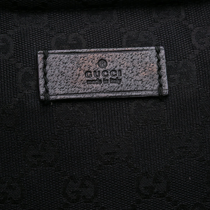 GG Canvas Web Tote Black - Gaby Paris