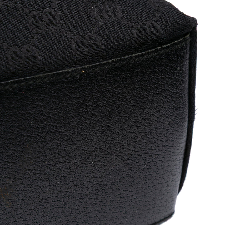 GG Canvas Web Tote Black - Gaby Paris