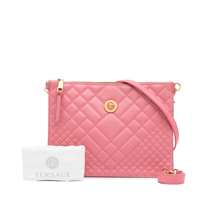 Quilted Medusa Crossbody Pink - Gaby Paris