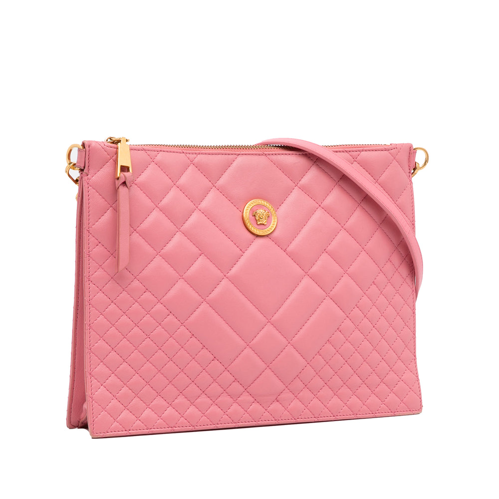 Quilted Medusa Crossbody Pink - Gaby Paris