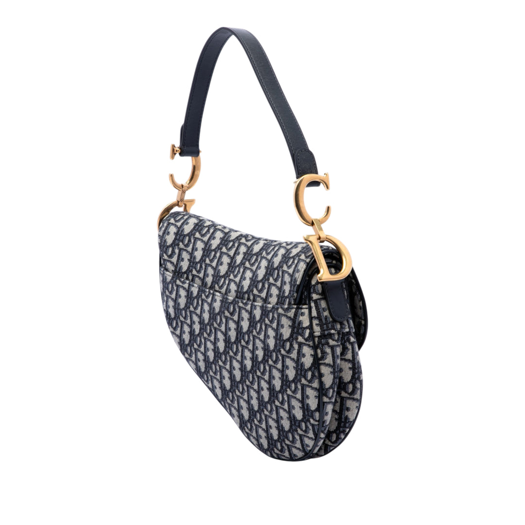 Saddle Sac Oblique Bleu