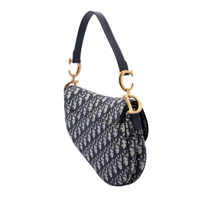 Saddle Sac Oblique Bleu