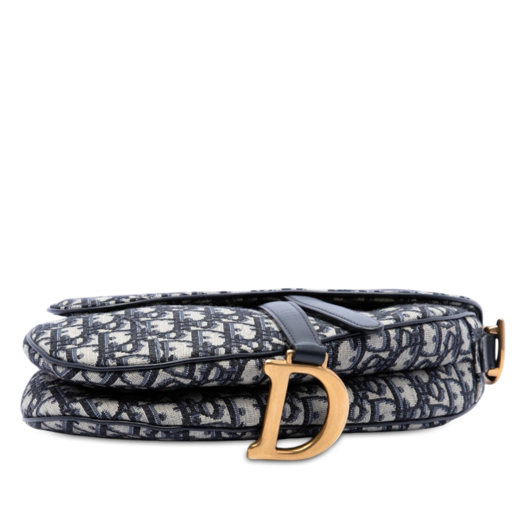 Saddle Sac Oblique Bleu