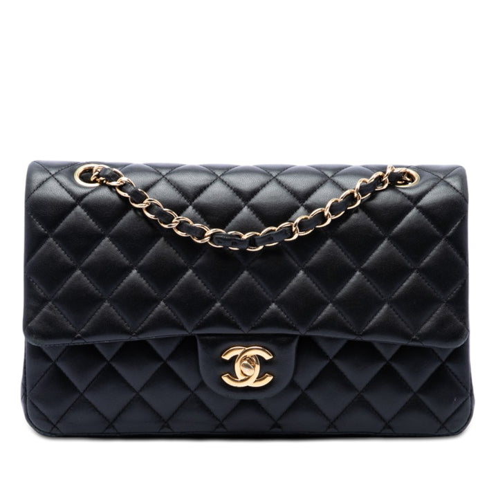 Chanel Medium Classic Cuir d’agneau Double rabat