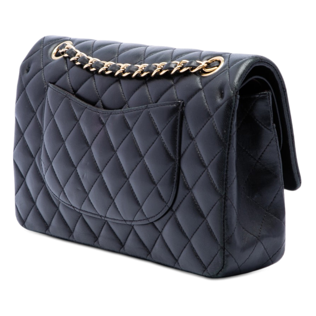 Chanel Medium Classic Cuir d’agneau Double rabat