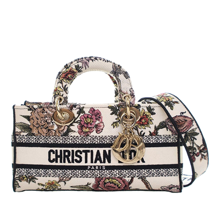 Dior Medium brodé Toile Lady D Joy
