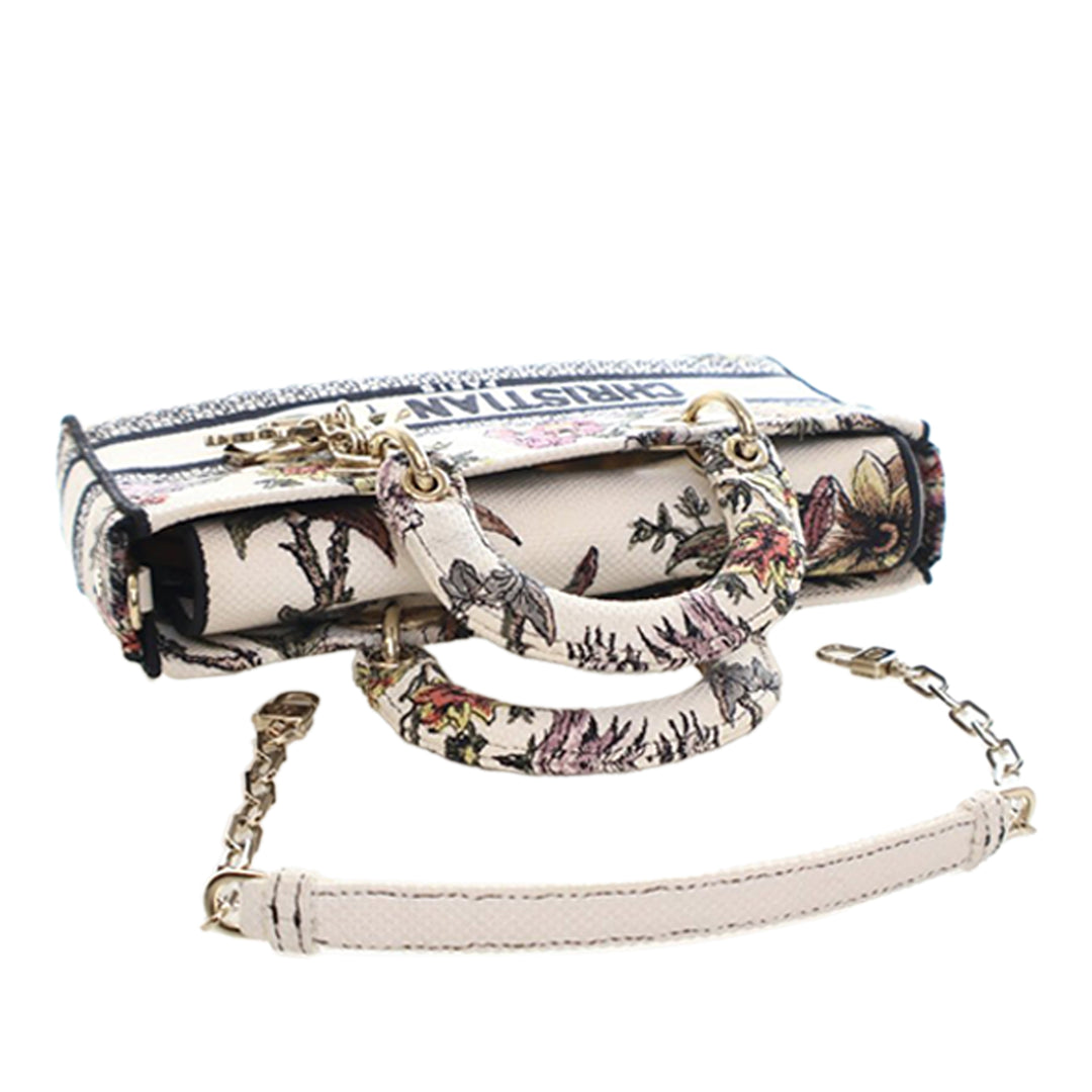 Dior Medium brodé Toile Lady D Joy