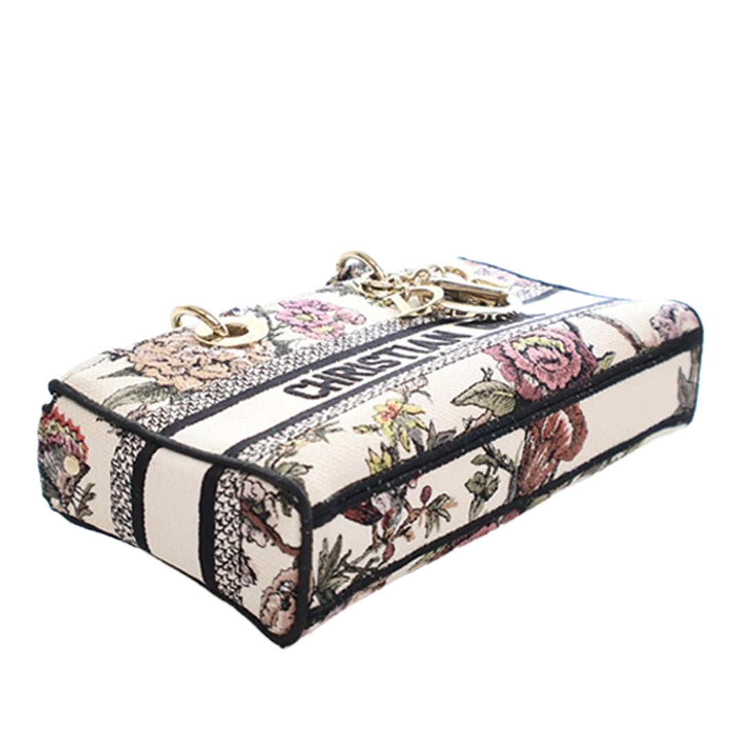 Dior Medium brodé Toile Lady D Joy
