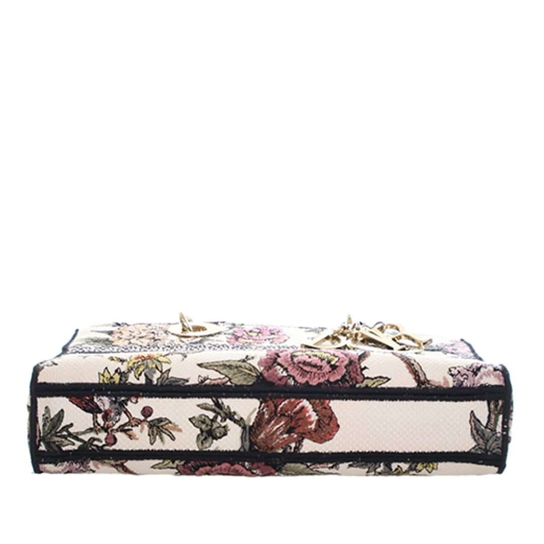 Dior Medium brodé Toile Lady D Joy