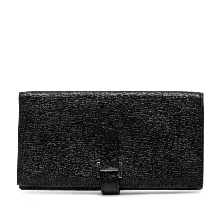 Hermès Chevre Mysore Bearn Soufflet Portefeuille long