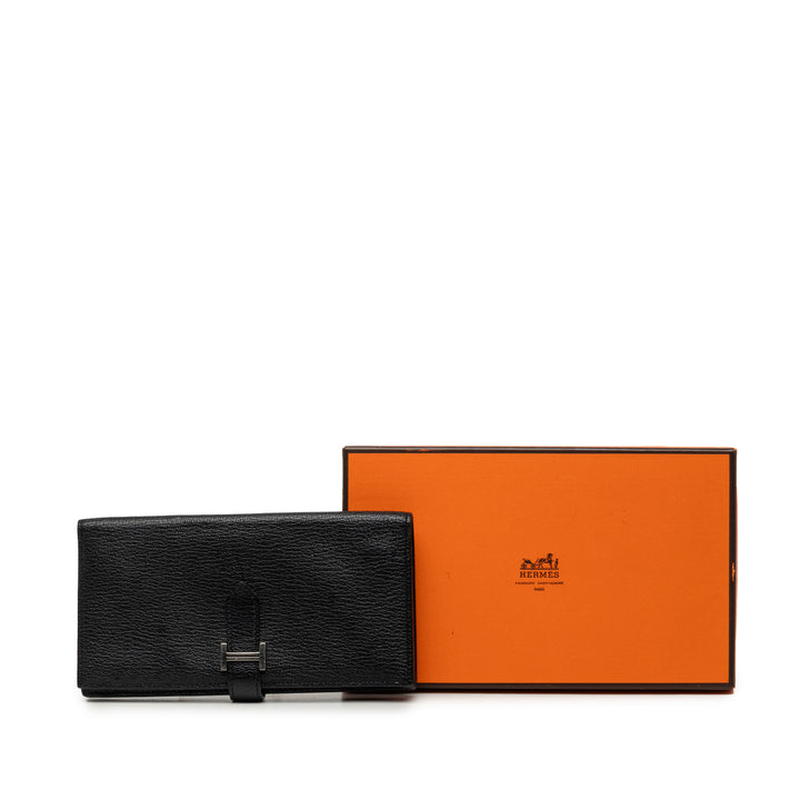 Hermès Chevre Mysore Bearn Soufflet Portefeuille long
