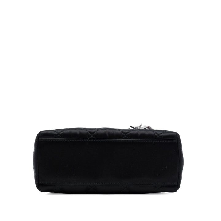 Dior Sac à main Lady Dior Cannage Swarovski Cristal Mini Noir – vue 3 – GABY PARIS