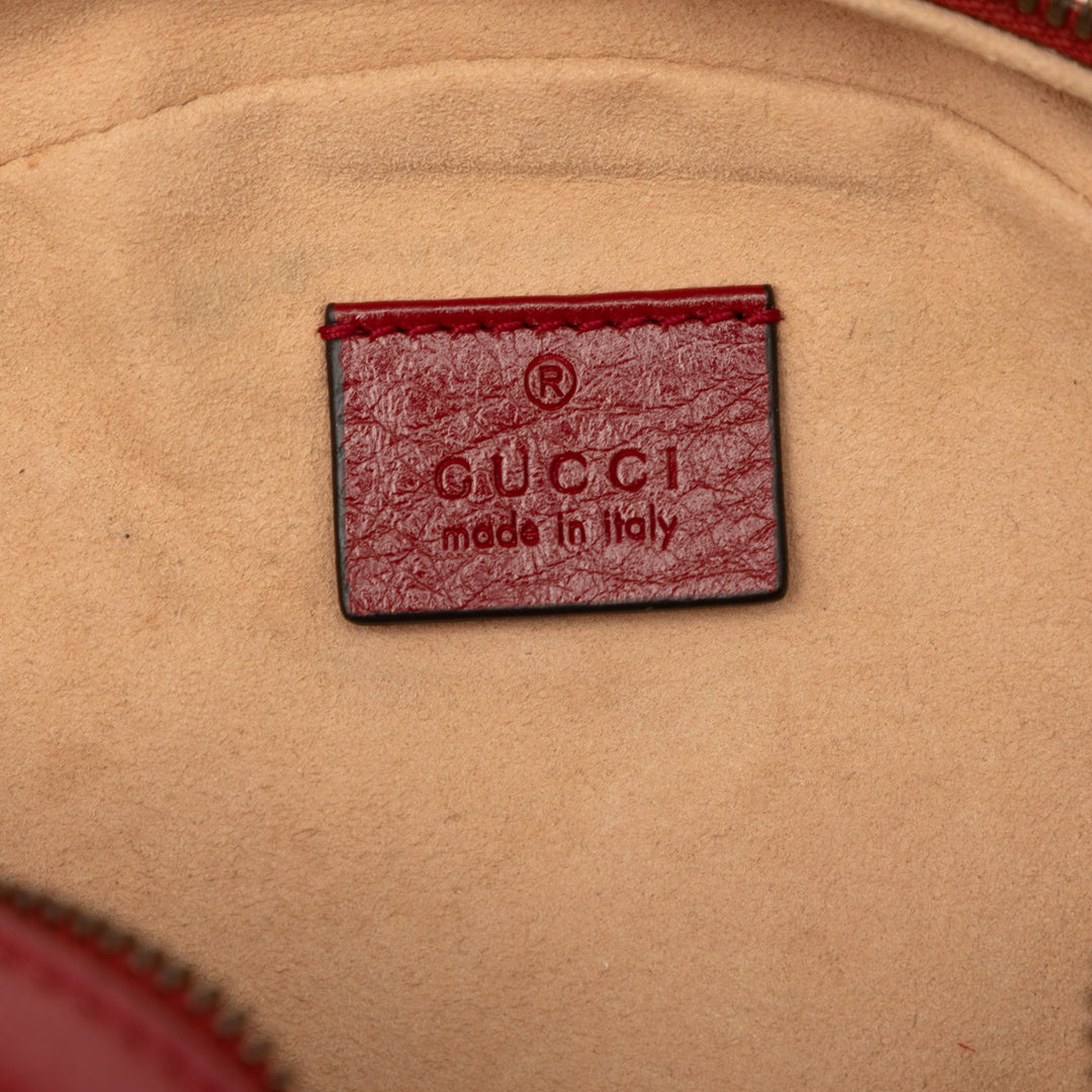 GG Marmont Matelasse Rond Sac Mini Rouge