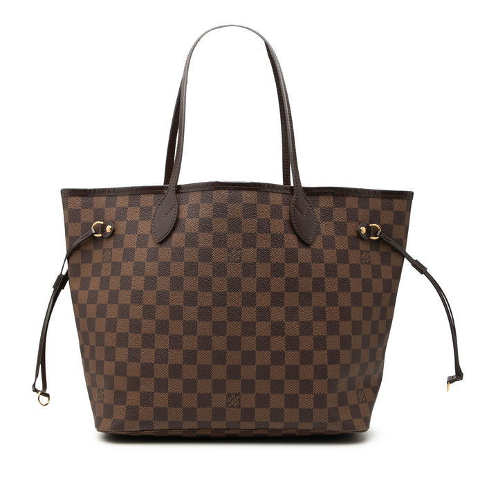 Louis Vuitton Neverfull MM Damier Ébène Marron – vue principale – GABY PARIS