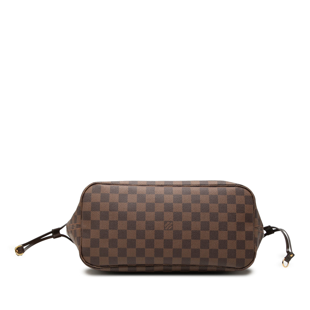 Louis Vuitton Neverfull MM Damier Ébène Marron – vue 3 – GABY PARIS