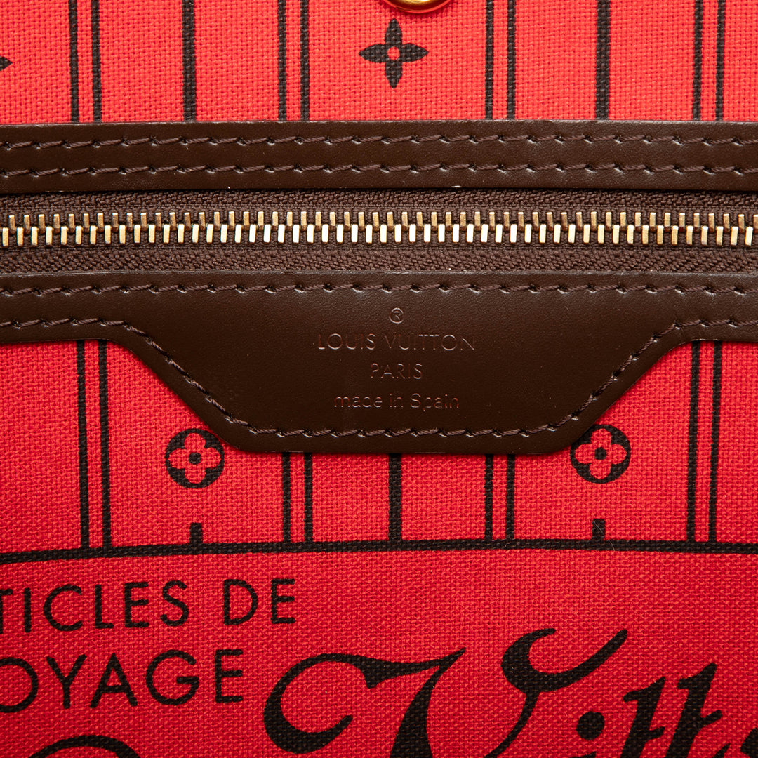 Louis Vuitton Neverfull MM Damier Ébène Marron – vue 5 – GABY PARIS