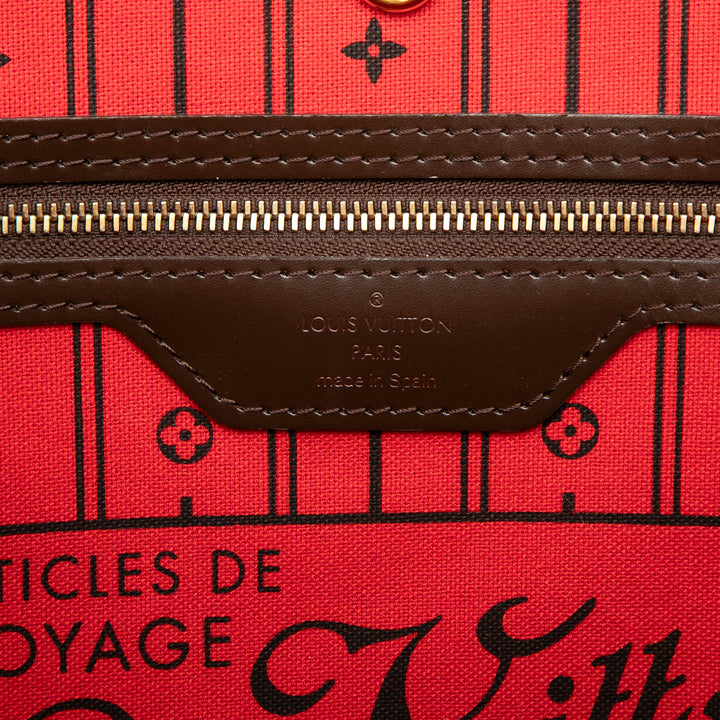 Louis Vuitton Neverfull MM Damier Ébène Marron – vue 5 – GABY PARIS