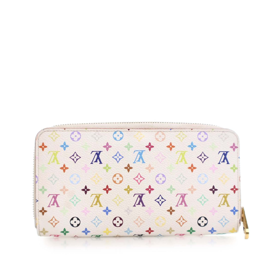 Monogram Multicolore Zippy Long Wallet White - Gaby Paris