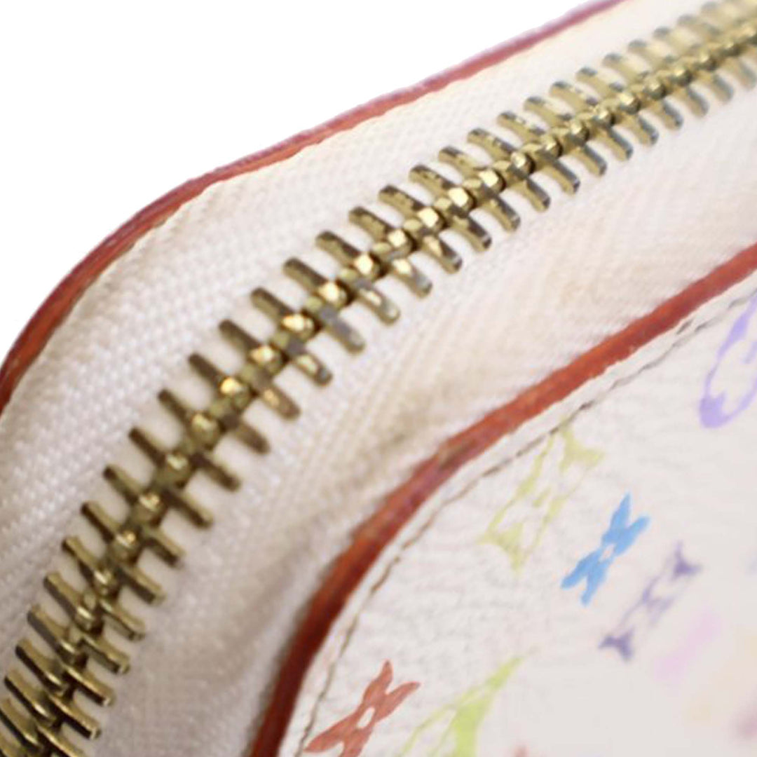 Monogram Multicolore Zippy Long Wallet White - Gaby Paris