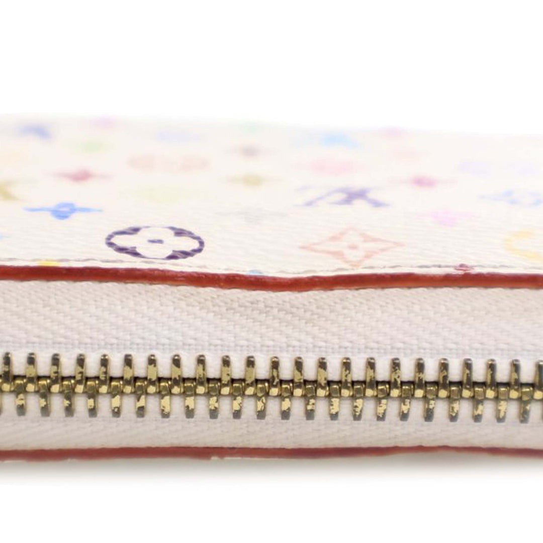 Monogram Multicolore Zippy Long Wallet White - Gaby Paris