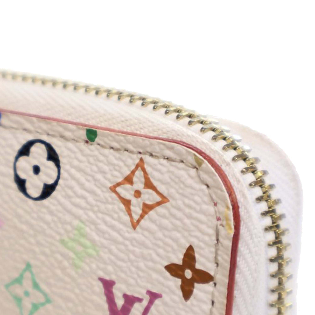 Monogram Multicolore Zippy Long Wallet White - Gaby Paris