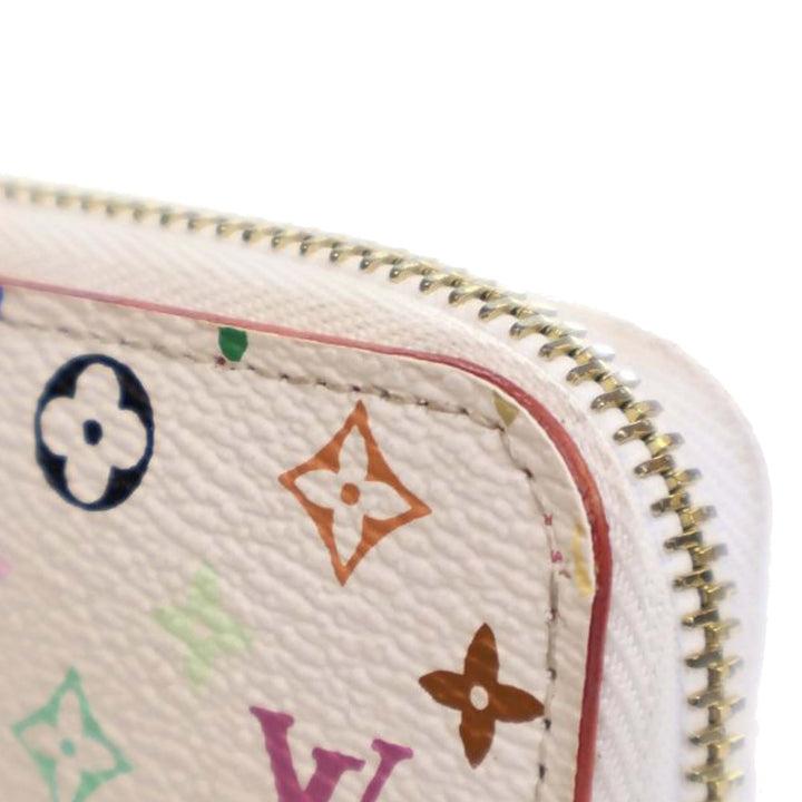 Monogram Multicolore Zippy Long Wallet White - Gaby Paris