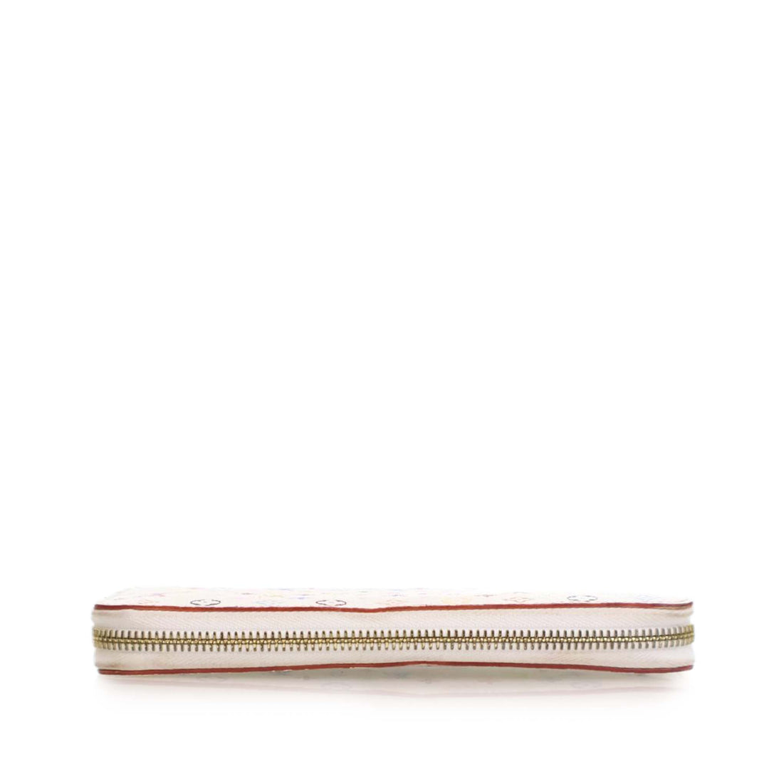 Monogram Multicolore Zippy Long Wallet White - Gaby Paris