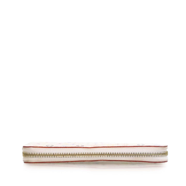 Monogram Multicolore Zippy Long Wallet White - Gaby Paris